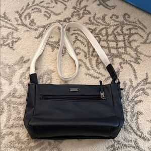 Roxy Black and Cream Shoulder/Crossbody Bag